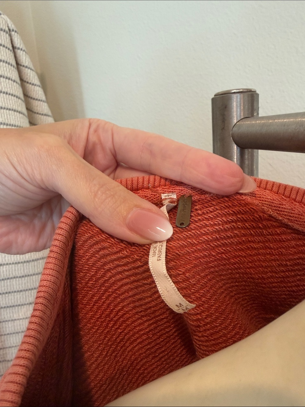 Free People Distressed Pullover Sweater - Rust - Picture 2 of 9